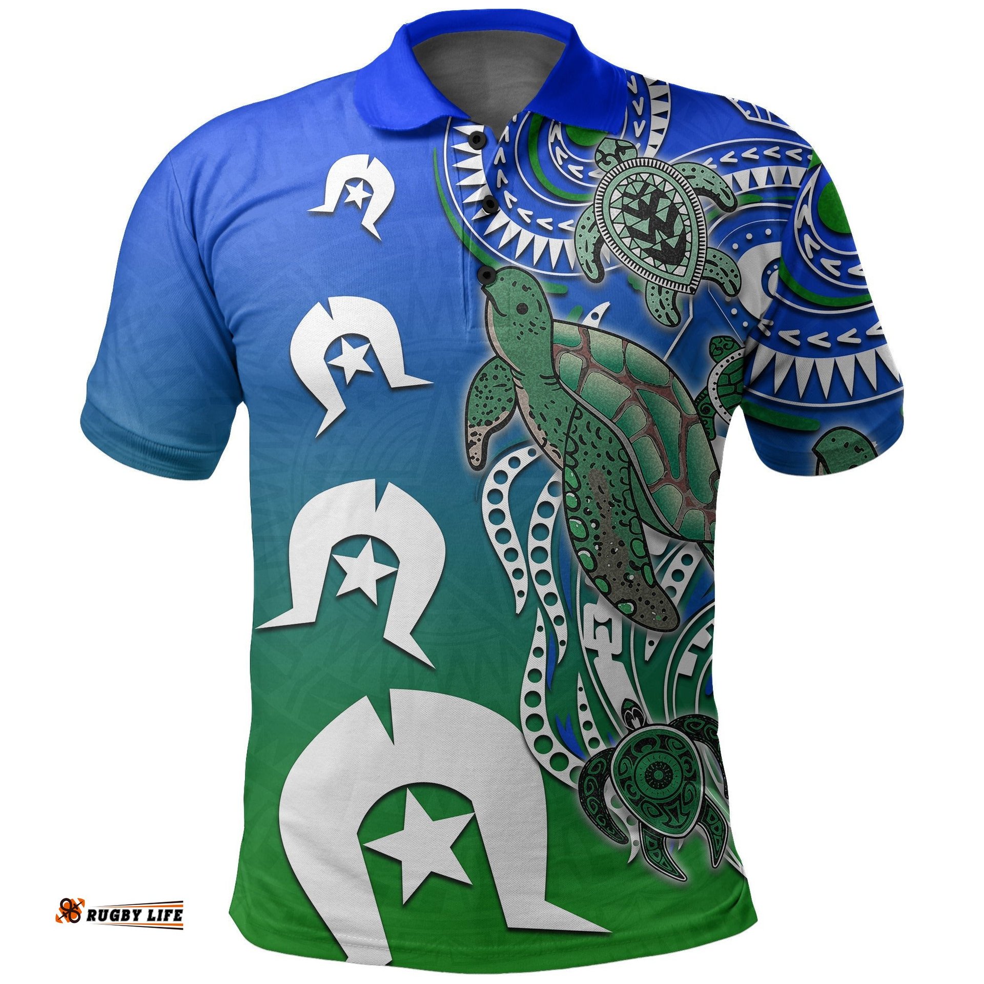 Torres Strait Islanders Polo Shirt Turtle - Amazing Aussie