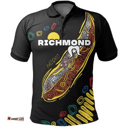 Richmond NAIDOC Week Polo Shirt Tigers Aboriginal Special Style - Amazing Aussie