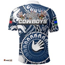 NAIDOC Cowboys Polo Shirt Naidoc Patterns - Amazing Aussie