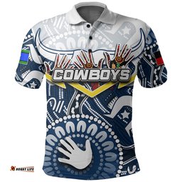 NAIDOC Cowboys Polo Shirt Naidoc Patterns - Amazing Aussie