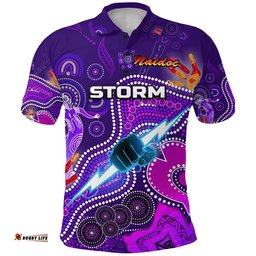 Melbourne Storm Polo Shirt Naidoc Heal Country! Heal Our Nation - Amazing Aussie