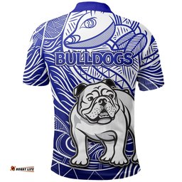 Bulldogs Polo Shirt Tribal Style - Amazing Aussie