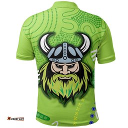 Raiders Polo Shirt Aboriginal Simple - Amazing Aussie