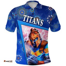 Gold Coast Titans Polo Shirt 2021 Indigenous Limited Edition - Amazing Aussie