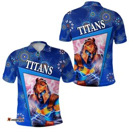 Gold Coast Titans Polo Shirt 2021 Indigenous Limited Edition - Amazing Aussie