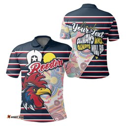 Custom Personalised Australia Roosters NAIDOC Week Polo Shirt Sport Style - Ver.2 - - Amazing Aussie