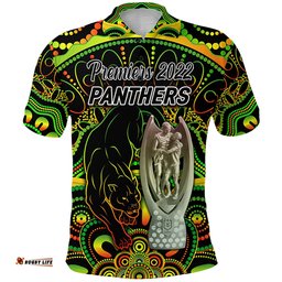 Penrith Panthers Polo Shirt 2022 Indigenous Premiers - Trophy - Amazing Aussie