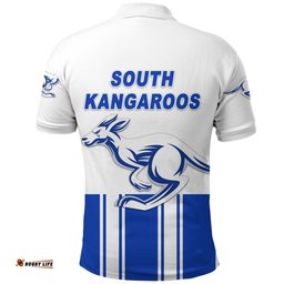 South Alice Football Club Polo Shirt South Kangaroos Original - White - Amazing Aussie