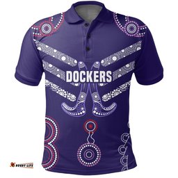Custom Personalised Freo Polo Shirt Aboriginal Simple Style - Amazing Aussie