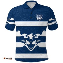 Custom Personalised Cats Energetic Polo Shirt Indigenous - Amazing Aussie
