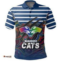 Custom Personalised Geelong NAIDOC Week Polo Shirt Cats Aboriginal Version Special - Amazing Aussie