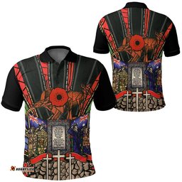 Vibe Hoodie Clothing - Anzac Day Lest We Forget Australia & New Zealand Polo Shirt - Amazing Aussie