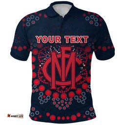 Custom Personalised Demons Football Polo Shirt Melbourne Indigenous - Amazing Aussie