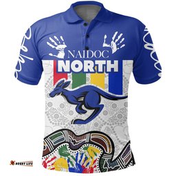 Custom Personalised Melbourne Polo Shirt North NAIDOC Week Kangaroos Special Style - Amazing Aussie
