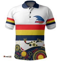 Adelaide Crows Polo Shirt Aboriginal Simple Style - Amazing Aussie