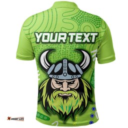 Custom Personalised Raiders Polo Shirt Aboriginal Simple - Amazing Aussie