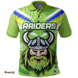 Custom Personalised Raiders Polo Shirt Aboriginal Simple - Amazing Aussie