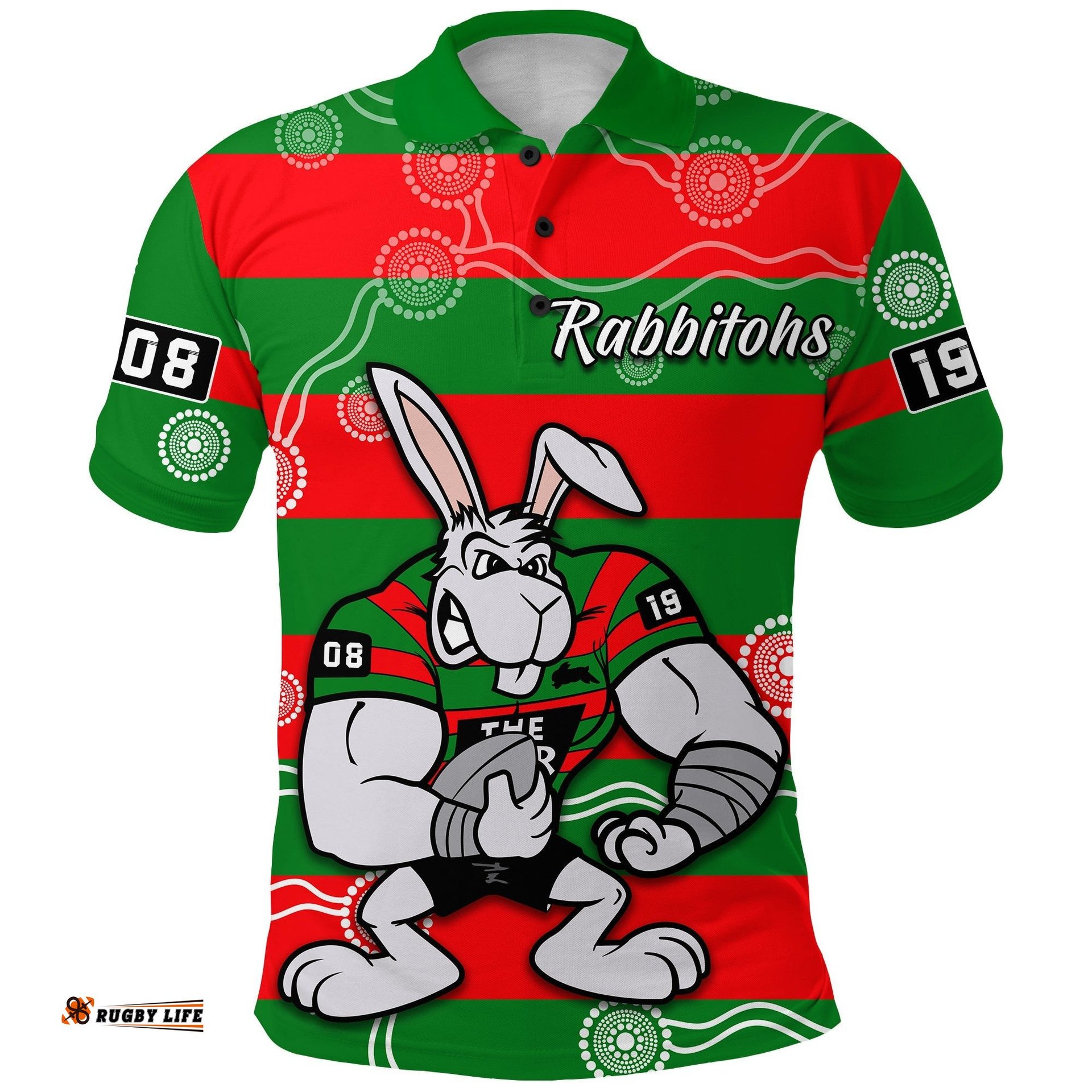 Rabbitohs Polo Shirt South Sydney - Amazing Aussie