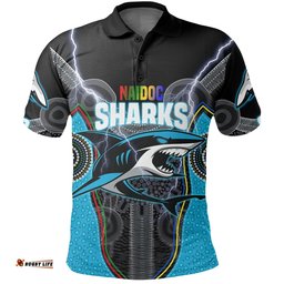 Custom Personalised Cronulla-Sutherland Sharks Polo Shirt NAIDOC Week Special Style - Amazing Aussie