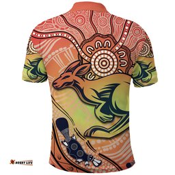Kangaroos Indigenous Polo Shirt Beautiful Life - Amazing Aussie