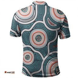 Amazing Aussie Australia Aboriginal Aboriginal Dot Art Style Polo Shirt