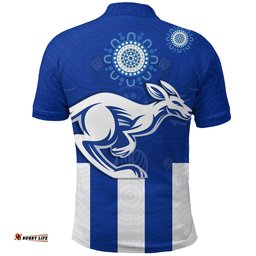 Roos Football North Melbourne Polo Shirt Simple Indigenous - Amazing Aussie