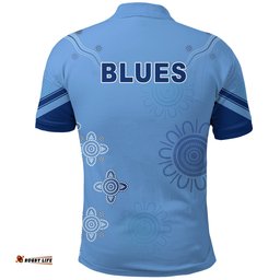 NSW Blues Indigenous Polo Shirt New South Wales - Amazing Aussie