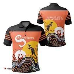 Perth Polo Shirt Scorchers NAIDOC Week Aboriginal - - Amazing Aussie