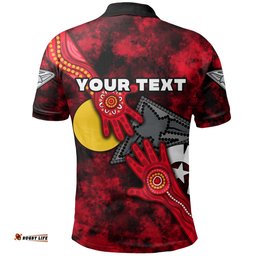 Custom Personalised Bombers NAIDOC Week Polo Shirt Essendon Aboriginal Special Ver.2 - Amazing Aussie