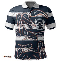 Custom PersonalisedGeelong Cats Polo Shirt - Amazing Aussie