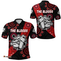 West Football Club Alice Springs Polo Shirt The Bloods Indigenous Version - Amazing Aussie