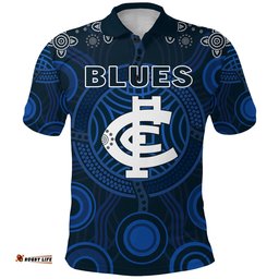 Blues Indigenous Polo Shirt 2021 Football Season - Amazing Aussie