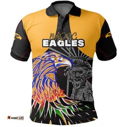 Custom Personalised West Coast Eagles NAIDOC Week Polo Shirt Aboriginal Special Version - Amazing Aussie