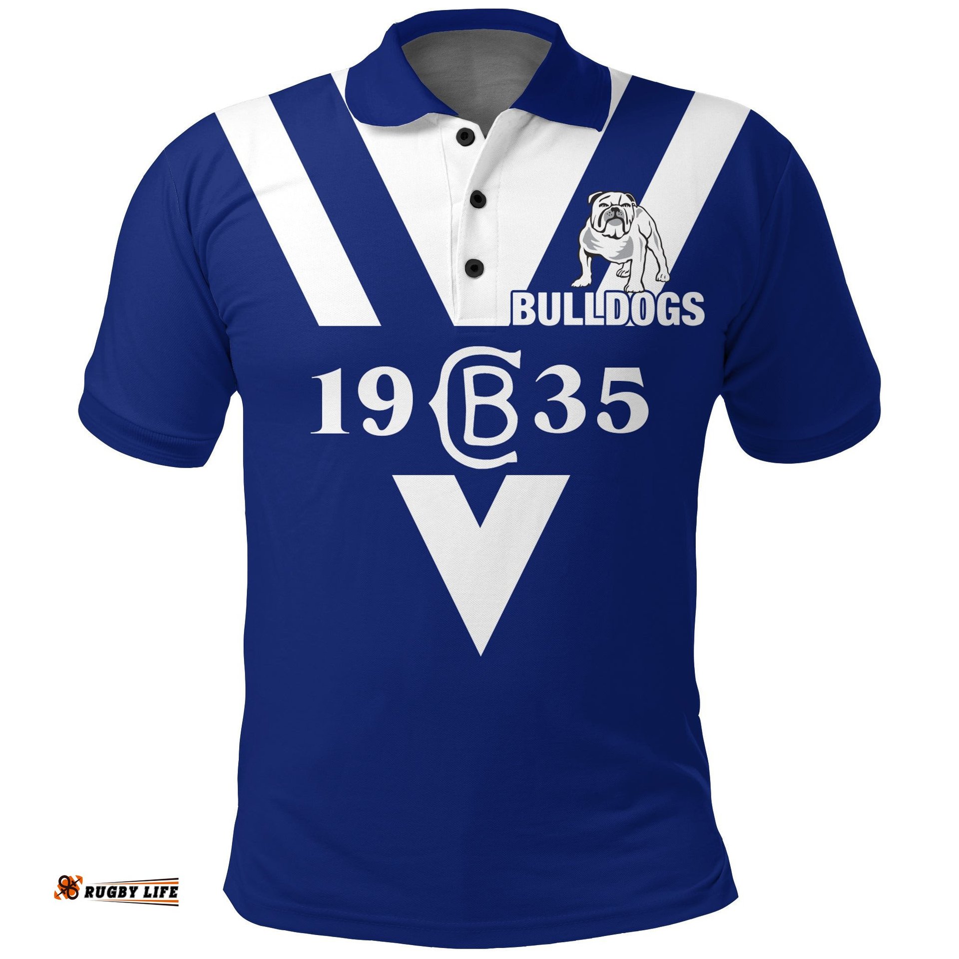 Canterbury-Bankstown Bulldogs Blue Polo Shirt - - Amazing Aussie