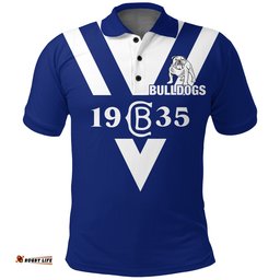 Canterbury-Bankstown Bulldogs Blue Polo Shirt - - Amazing Aussie