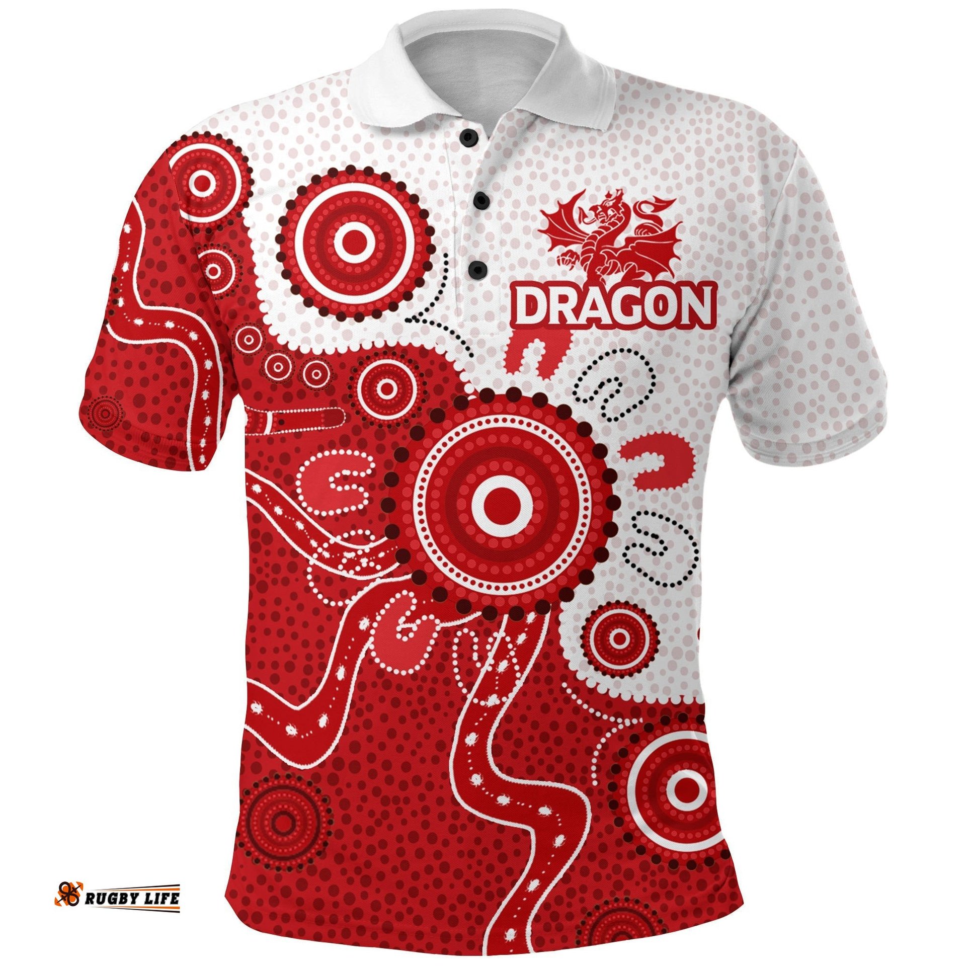 Australia Naidoc 2021 Polo Shirt St. George Illawarra Dragons - Heal Country - - Amazing Aussie