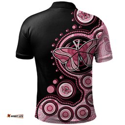 Amazing Aussie Australia Indigenous Butterfly Aboriginal Dot Arts Polo Shirt