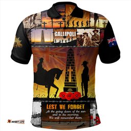 Amazing Aussie Australia Anzac Day Honoring Gallipoli Heroes Memorial Polo Shirt