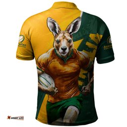 Amazing Aussie Aussie Wallabies Australian Roar The Rugby Championship Battle Polo Shirt