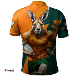 Amazing Aussie Aussie Wallabies Australian Roar The Rugby Championship Battle Polo Shirt