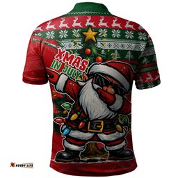 Amazing Aussie Australia Santa Dabs Down Under Xmas In July Edition Polo Shirt