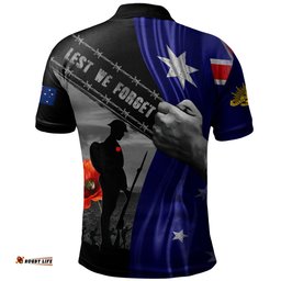 Amazing Aussie Australia Remembrance Day Australian Fallen Heroes Polo Shirt