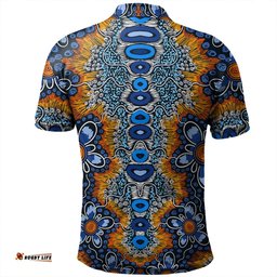 Amazing Aussie Australia Aboriginal Aboriginal Flowers Art Polo Shirt