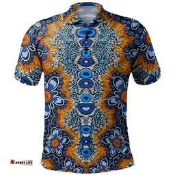 Amazing Aussie Australia Aboriginal Aboriginal Flowers Art Polo Shirt