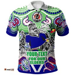 Amazing Aussie New Zealand Warriors Naidoc Custom New Zealand Warriors Kiwis Naidoc Week For Our Elders Polo Shirt