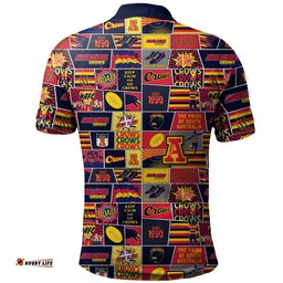 Amazing Aussie Adelaide Crows Legacy Of The Pride Comic Style Polo Shirt