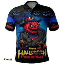 Amazing Aussie Adelaide Crows Dark Pumpkin Halloween Spirit Polo Shirt