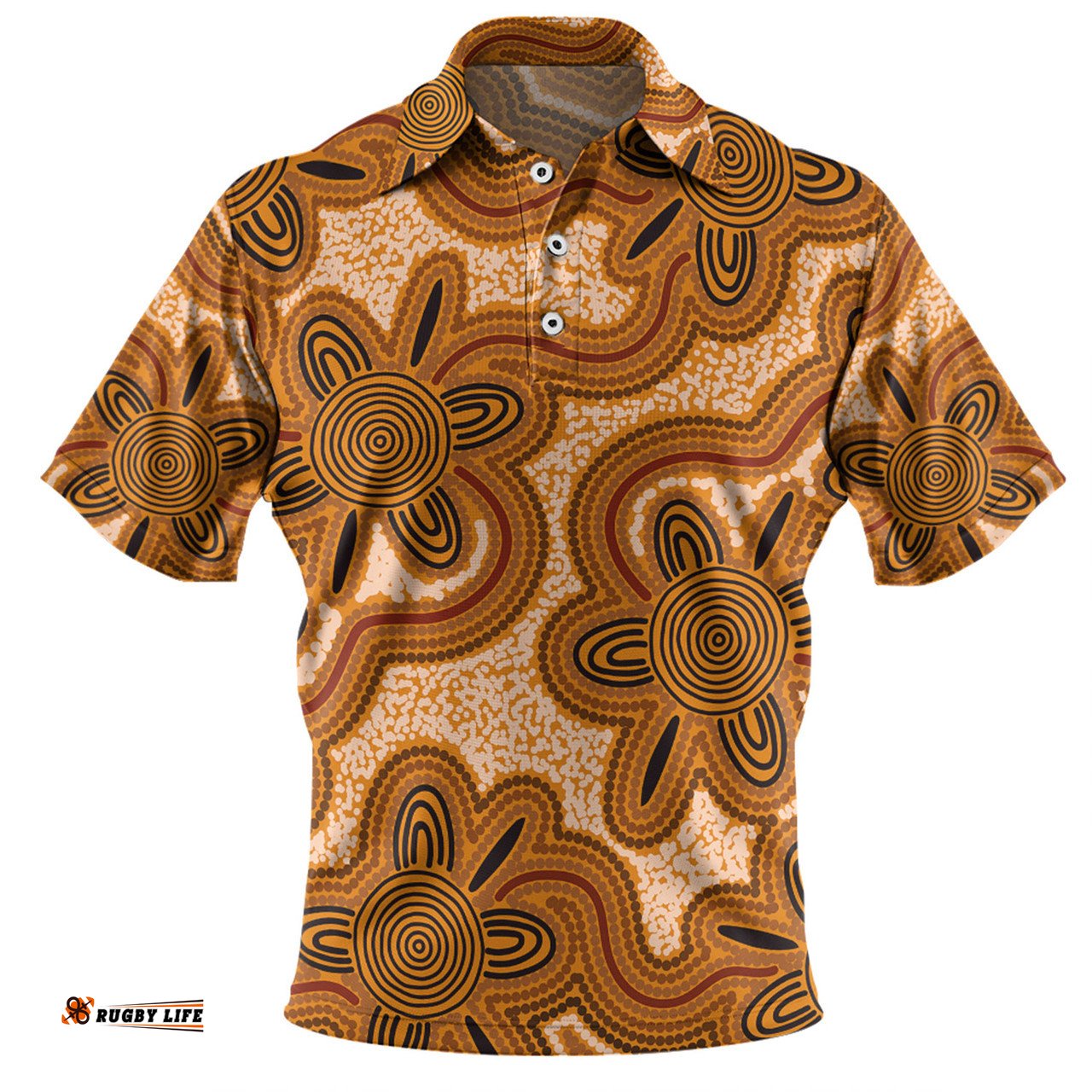 Amazing Aussie Australia Aboriginal Aboriginal Art Background Connection Concept Polo Shirt