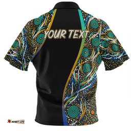 Amazing Aussie Australia Aboriginal Custom Color Dot Dreamtime Polo Shirt