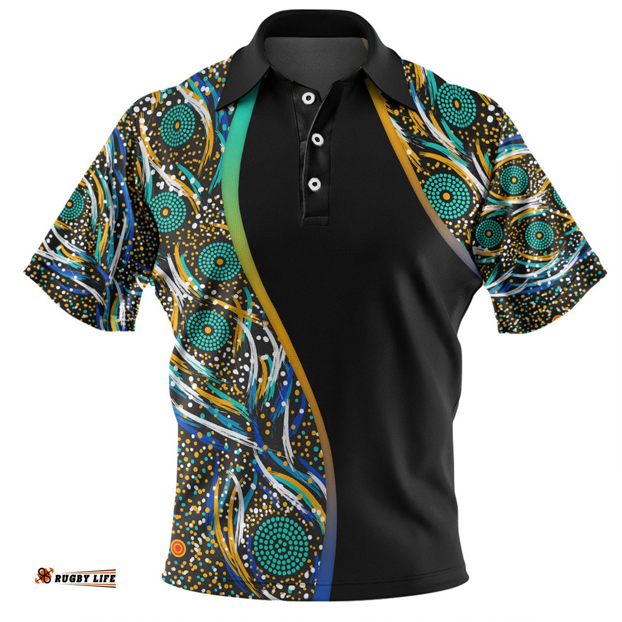 Amazing Aussie Australia Aboriginal Custom Color Dot Dreamtime Polo Shirt